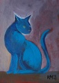 Blaue Katze