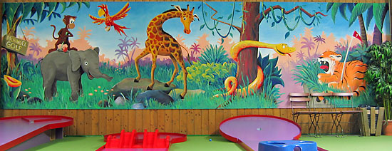 Jimmys Fun Park wall painting