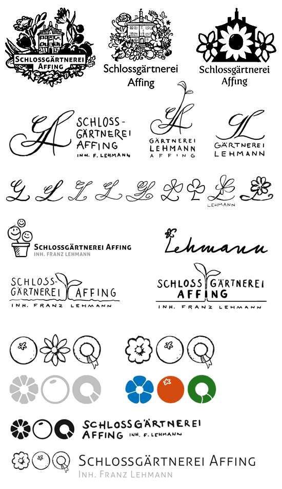 Gardener logo sketches